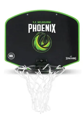 Spalding NBL Team Micro Mini South East Melbourne Phoenix Backboard <BR> 5001/NBL/SE