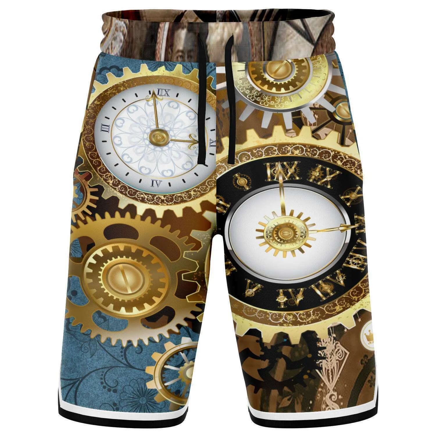 Steampunk Galactica Unisex Basketball Shorts