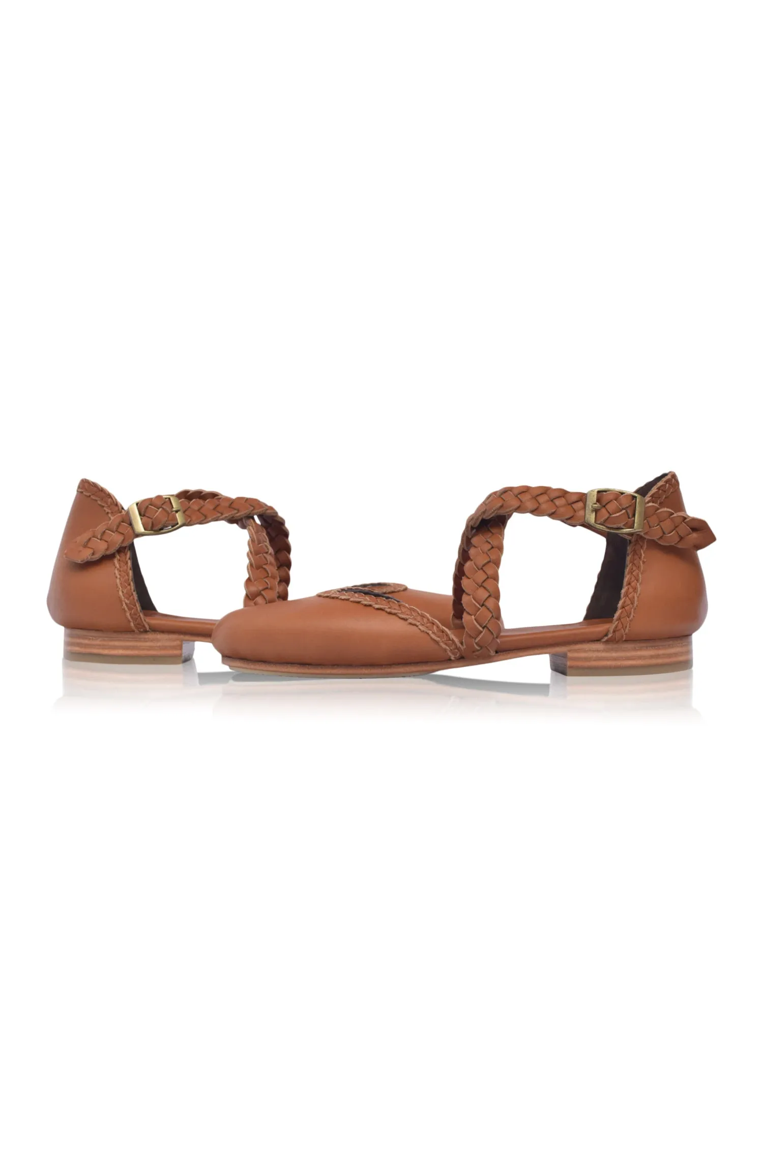 Tallulah Braided Leather Flats