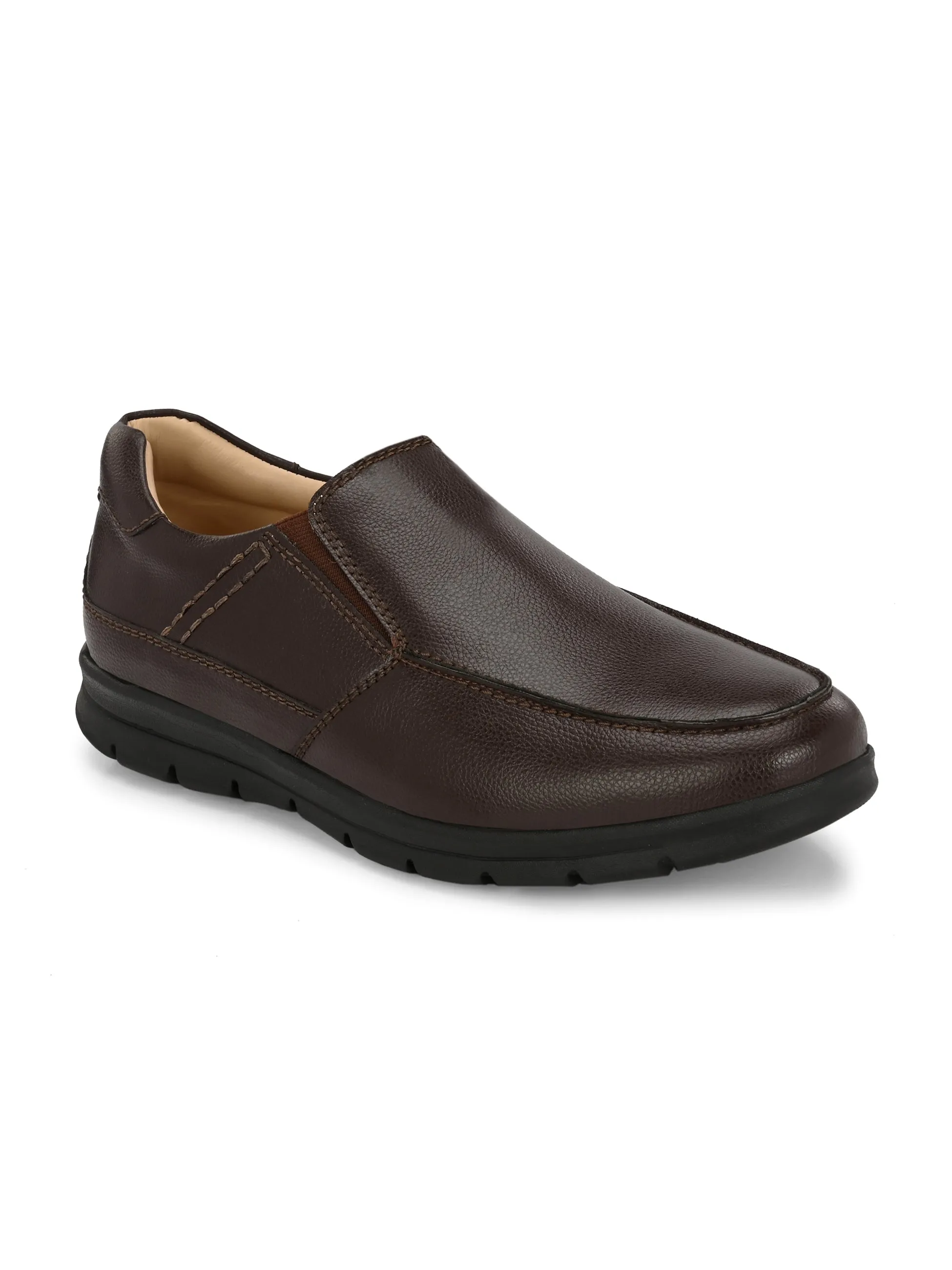 Tubac Solid Brown Slip-Ons