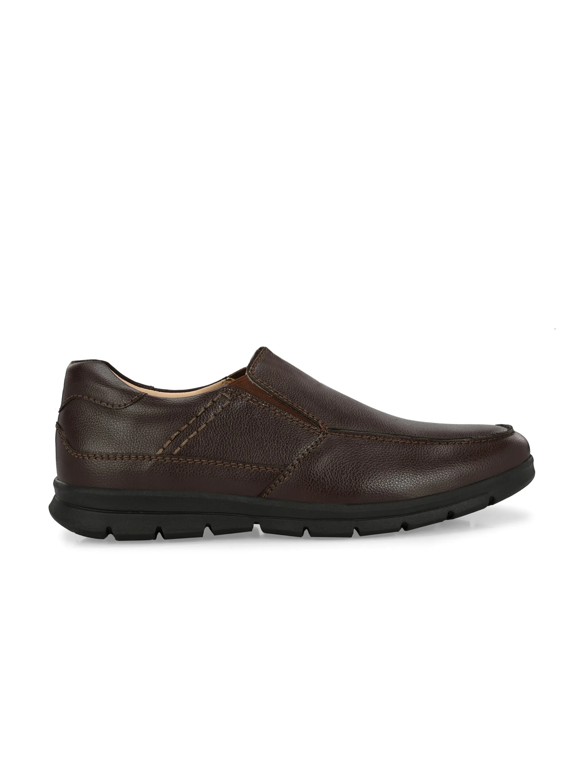 Tubac Solid Brown Slip-Ons