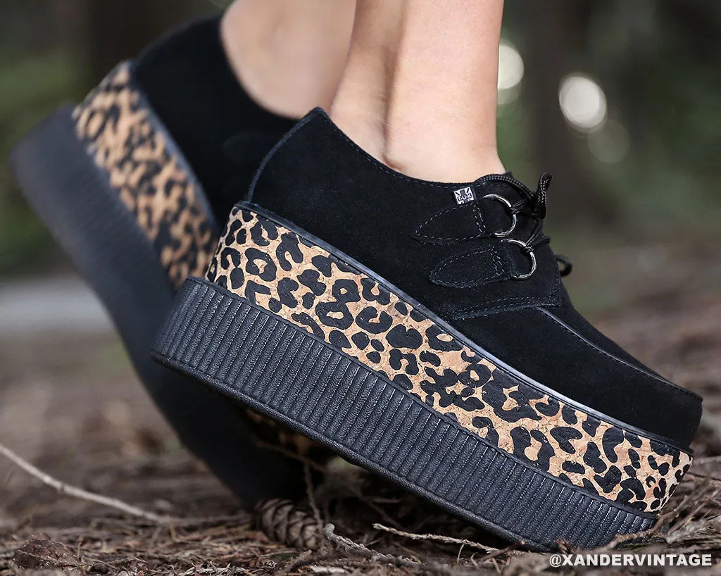 T.U.K Black Suede Leo 3x Sole Viva Mondo Creeper