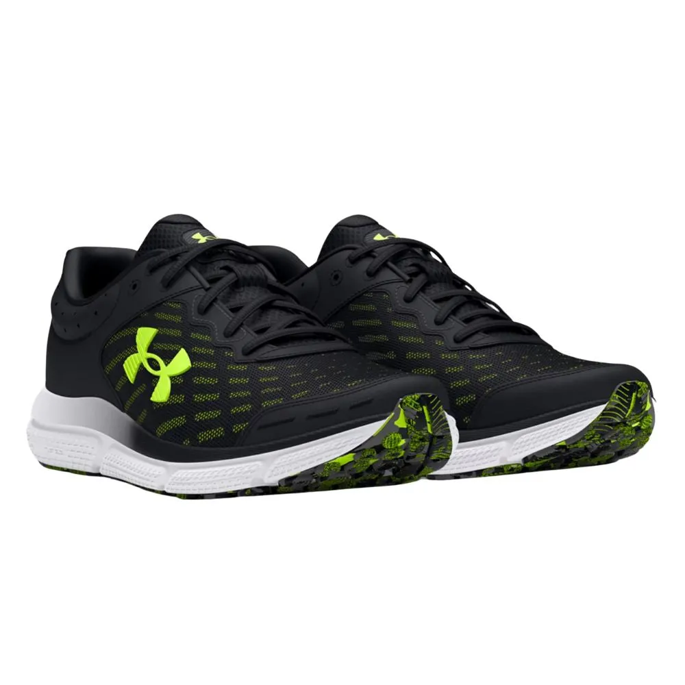 Under Armour Men's Charged Assert 10 Running Shoe - Black / High Vis Yellow