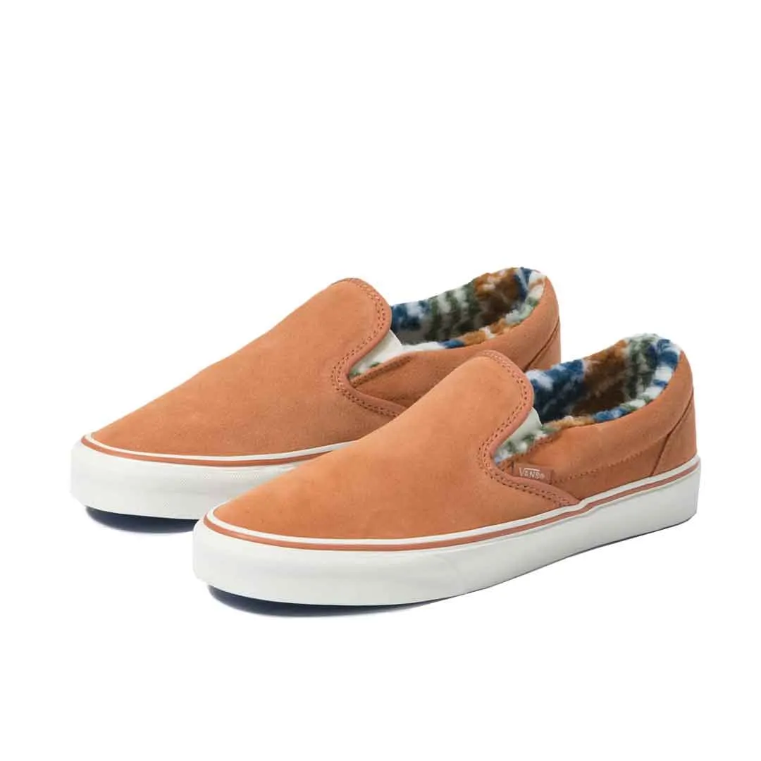 Vans - Unisex Suede Sherpa Classic Slip On Shoes (4U382PS)