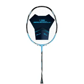 Young Aero 9000 Blast Badminton Racket (Strung) | Black/Blue