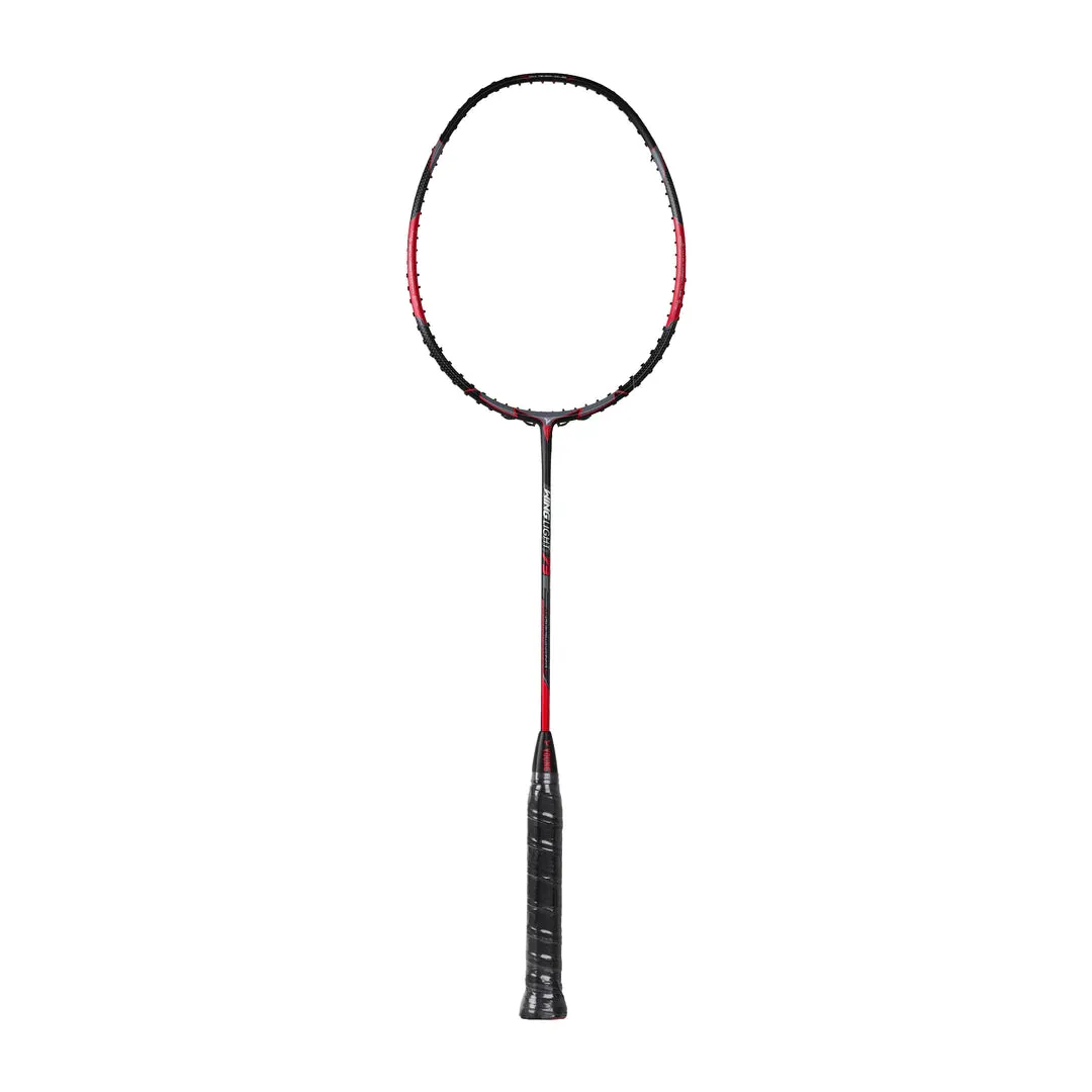 Young Wing Light 73 Badminton Racket (Strung) | Black/Red