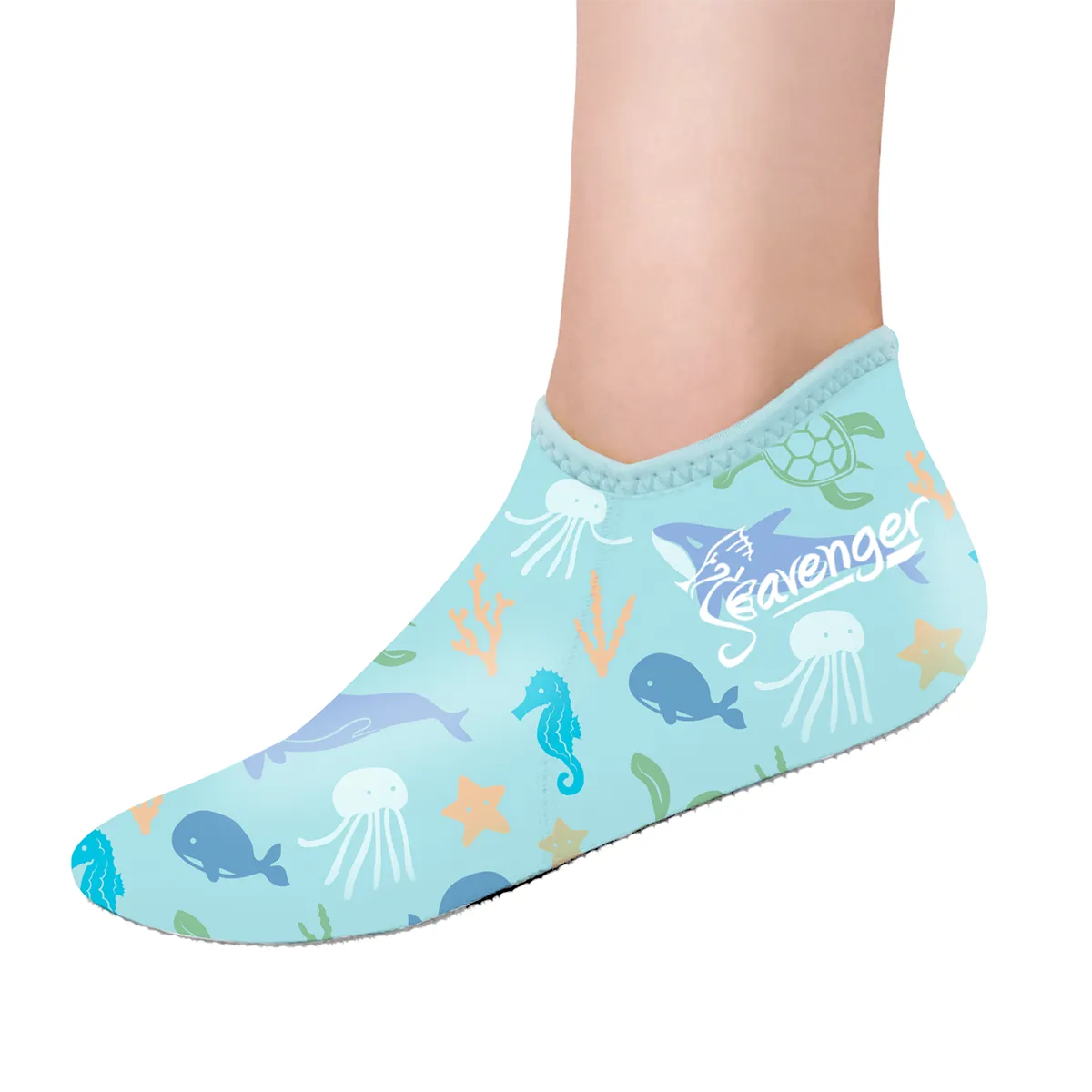 Zephyr 3mm Neoprene Socks - Paradise Light Blue